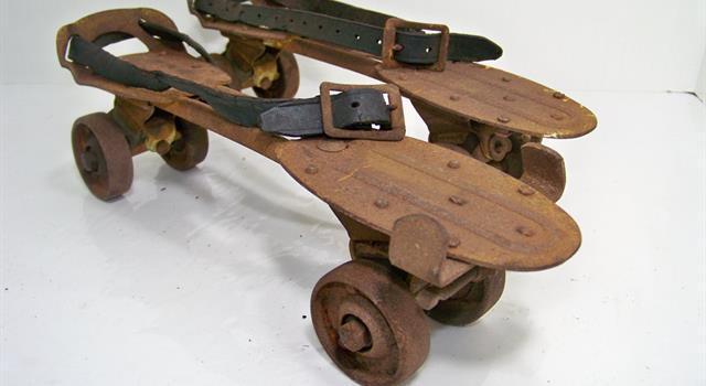Science Trivia Question: In which year did James Plimpton invent the 4 Wheel Roller Skates?