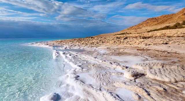 Geography Trivia Question: What two countries border the Dead Sea?