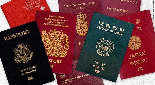 History Trivia Question: What colour were UK passports that were first issued in the 1920s?