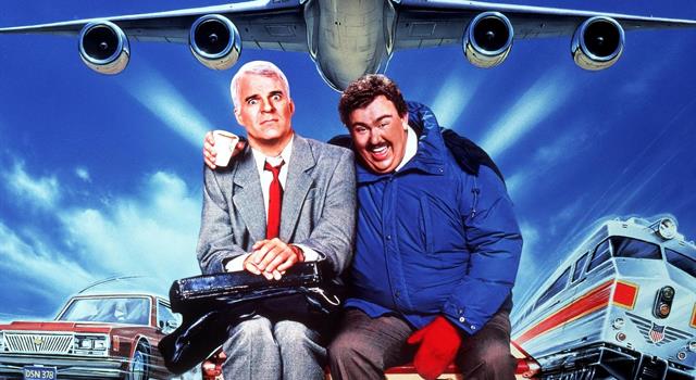 Movies & TV Trivia Question: What did John Candy's character sell in the American movie "Planes, Trains, & Automobiles"?