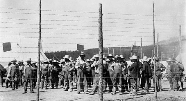 History Trivia Question: In what year were internment camps closed in Canada, and not used again since that date?