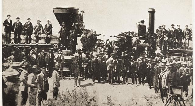 Geography Trivia Question: In what state was the first transcontinental railroad completed in 1869, with the hammering of the Golden Spike?