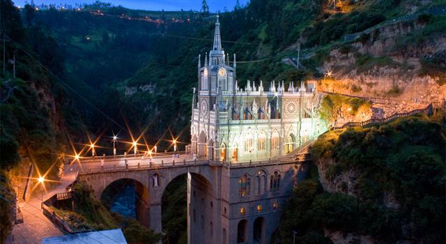 Geography Trivia Question: In which country will you find the Las Lajas Sanctuary?