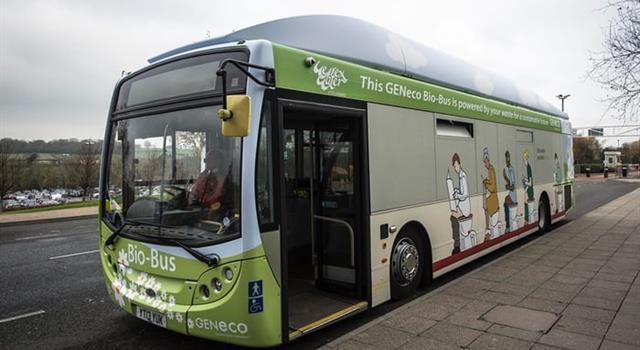 Science Trivia Question: In which country could you ride the first bio-bus?