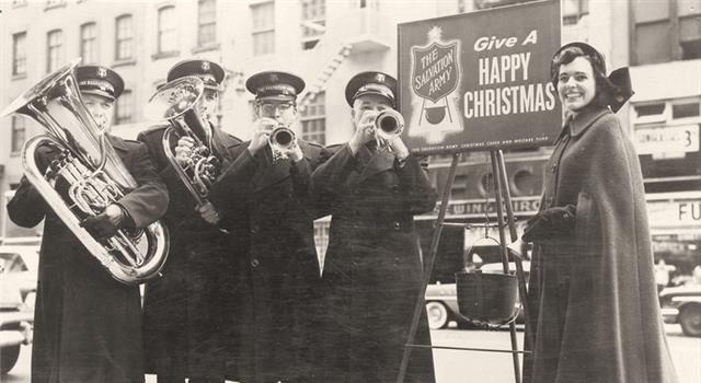 History Trivia Question: Where was the Salvation Army's Christmas collection kettle first introduced?