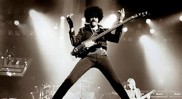 History Trivia Question: Thin Lizzy frontman Phil Lynott was married to the daughter of which entertainer?