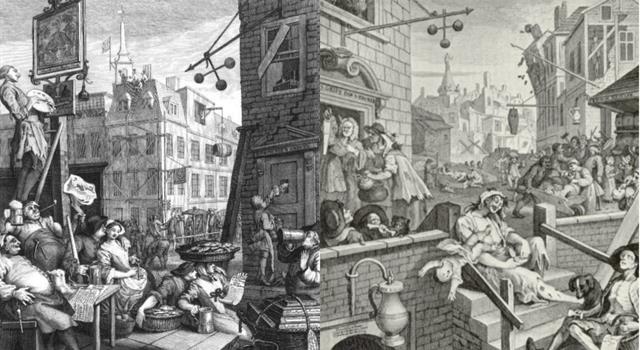History Trivia Question: Which etching was the 'virtuous pair' to Hogarth's 'Gin Lane'?