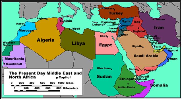 History Trivia Question: Which Middle Eastern nation was divided into two countries between 1967 and 1990?