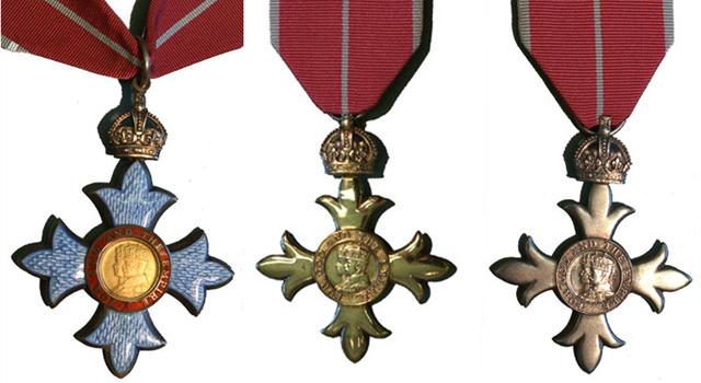 History Trivia Question: Which of these is the highest in the Most Excellent Order of the British Empire?