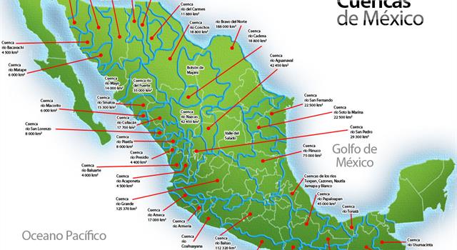 Geografía Pregunta Trivia: ¿Cuáles son los nombres de los 3 ríos principales de las cuencas hidrológicas más húmedas de la República Mexicana?