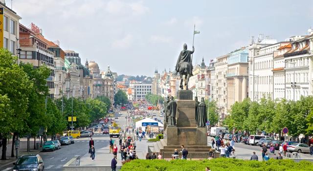 Geography Trivia Question: In which European capital city would you find Wenceslas Square?