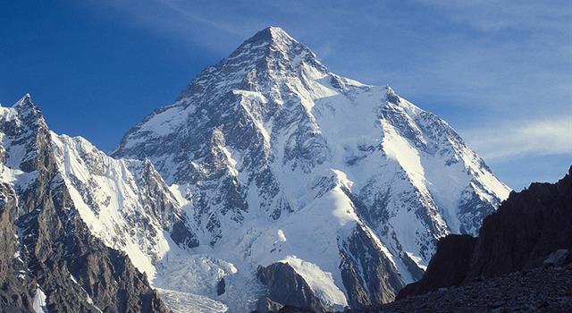 Geography Trivia Question: What is the height of the world's second highest mountain K2?