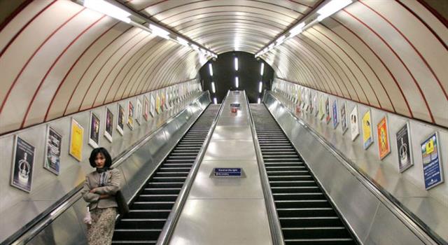 History Trivia Question: Which London underground station was the first to use an escalator?