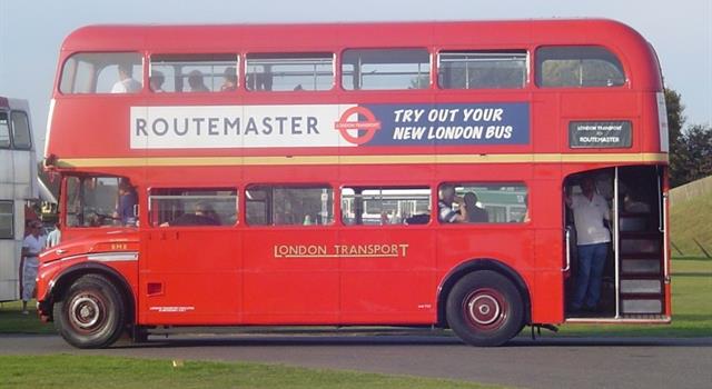History Trivia Question: In which year did the first Routemaster double-decker bus enter service with London Transport?