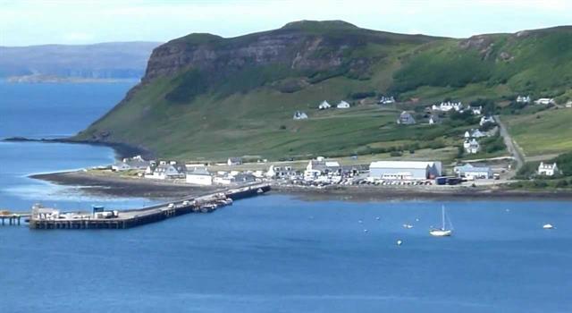 Geography Trivia Question: On which Scottish island is the ferry terminal of Uig?