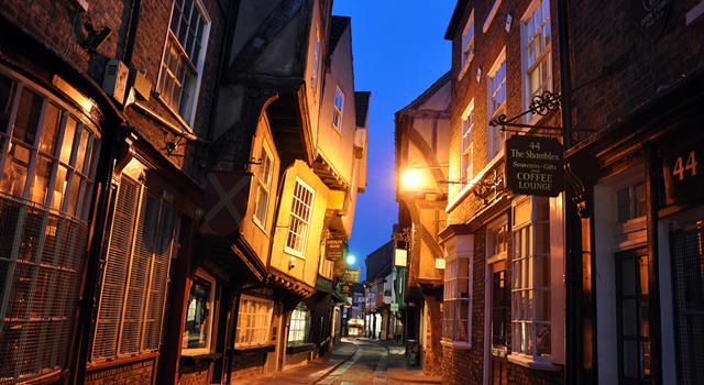 History Trivia Question: In 1872 how many butcher shops were located along 'The Shambles' in the city of York, England?