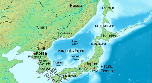 History Trivia Question: The Battle of Tsushima in the Sea of Japan was between what two countries?
