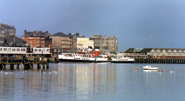 History Trivia Question: What is the name of the Clyde steamer that is the last sea-going paddle steamer in the world?