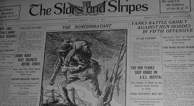 Culture Trivia Question: Which comic strip was banned from "Stars & Stripes"?