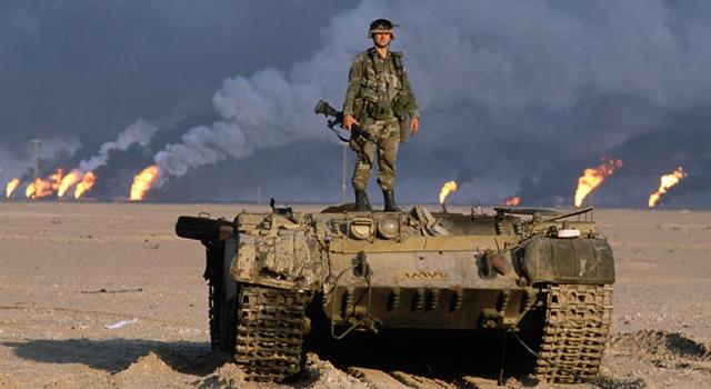 History Trivia Question: Which country did Iraq invade sparking off the first Gulf War?