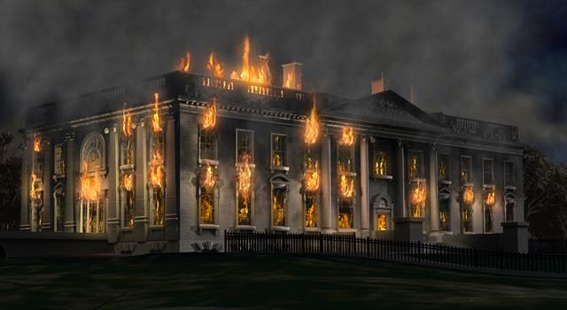 History Trivia Question: Who set the White House on fire?