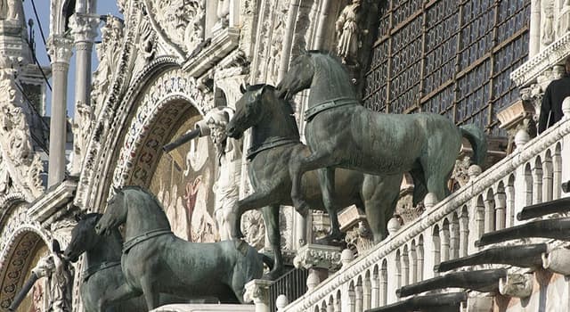 Cultura Pregunta Trivia: ¿Dónde estuvieron originalmente los 4 caballos de la Basílica de Venecia?