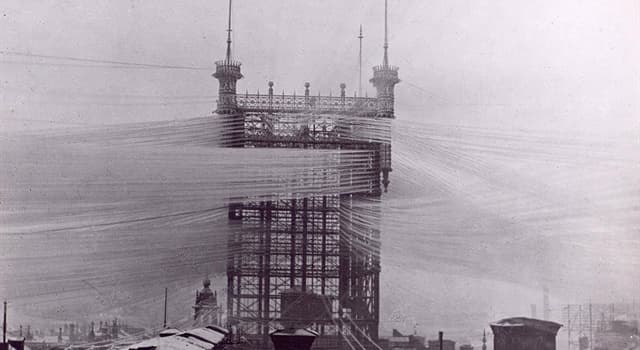 History Trivia Question: In which year was the Old Stockholm telephone tower demolished?