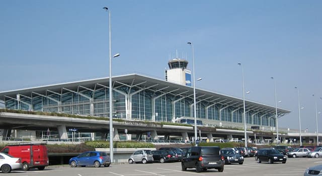Geography Trivia Question: Which is the only airport in the world that has 3 different IATA codes and an international border within the terminal?