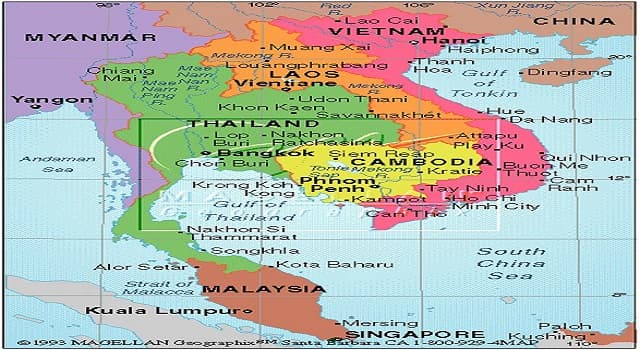 Geografía Pregunta Trivia: ¿A qué península pertenecen los países: Camboya, Vietnam, Laos, Birmania, Tailandia, Singapur y Malasia?