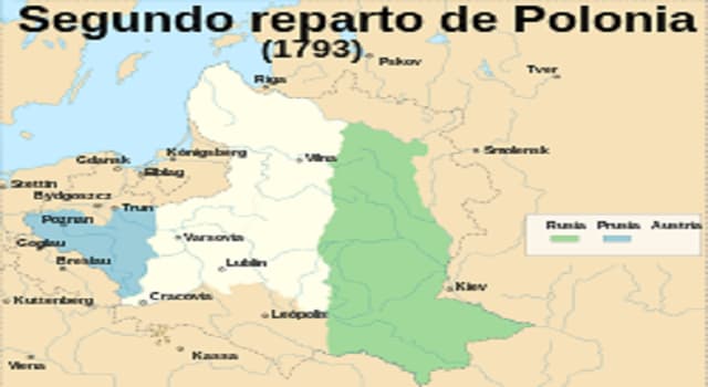 Historia Pregunta Trivia: ¿Cuál fue el motivo de la segunda partición del territorio de la Mancomunidad Polaco-Lituana?
