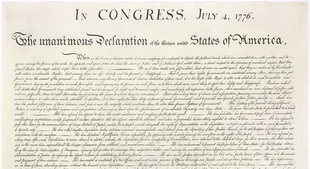 History Trivia Question: What is written on the back of the United States Declaration of Independence?