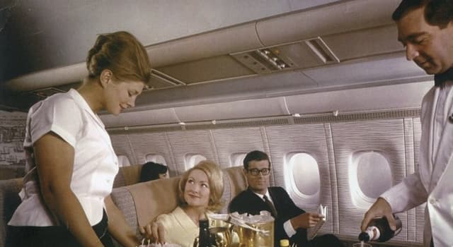 Society Trivia Question: When was two-tiered (first class) air travel established?