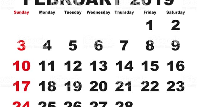 Historia Pregunta Trivia: ¿Desde qué siglo, febrero tiene 28 días?