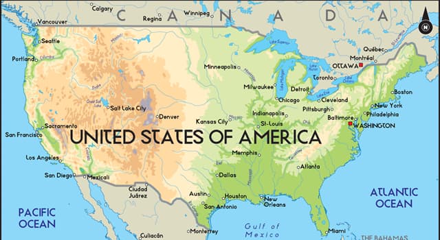 Geography Trivia Question: How many U.S. states begin with the letter N?