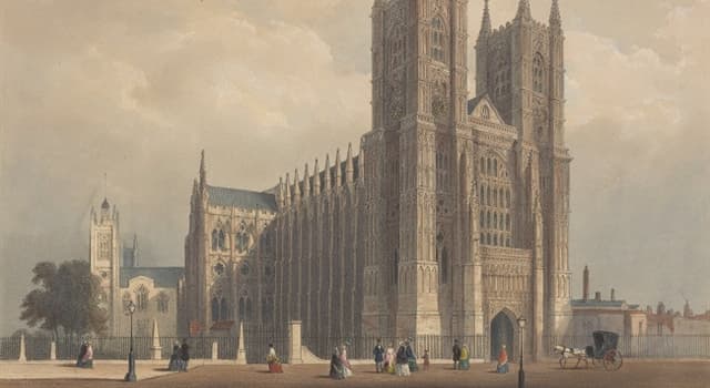 History Trivia Question: Westminster Abbey is home to what is believed to be the oldest contemporary portrait of an English monarch; whom does it depict?