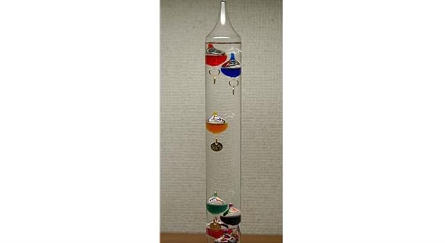 Wetenschap Trivia Vraag: Een Galileo-thermometer werkt volgens welk fysische principe?