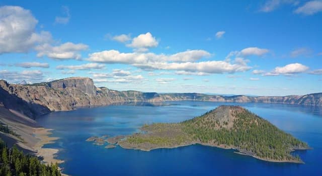 Geography Trivia Question: What lake in Oregon was created about 7,000 years ago by the eruption of Mount Mazama?