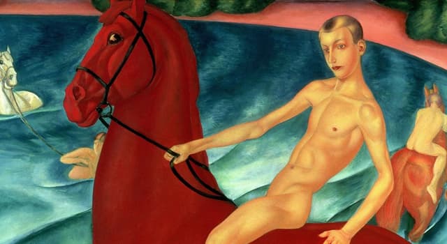 Культура Запитання-цікавинка: Хто є автором картини «Купання червоного коня»?