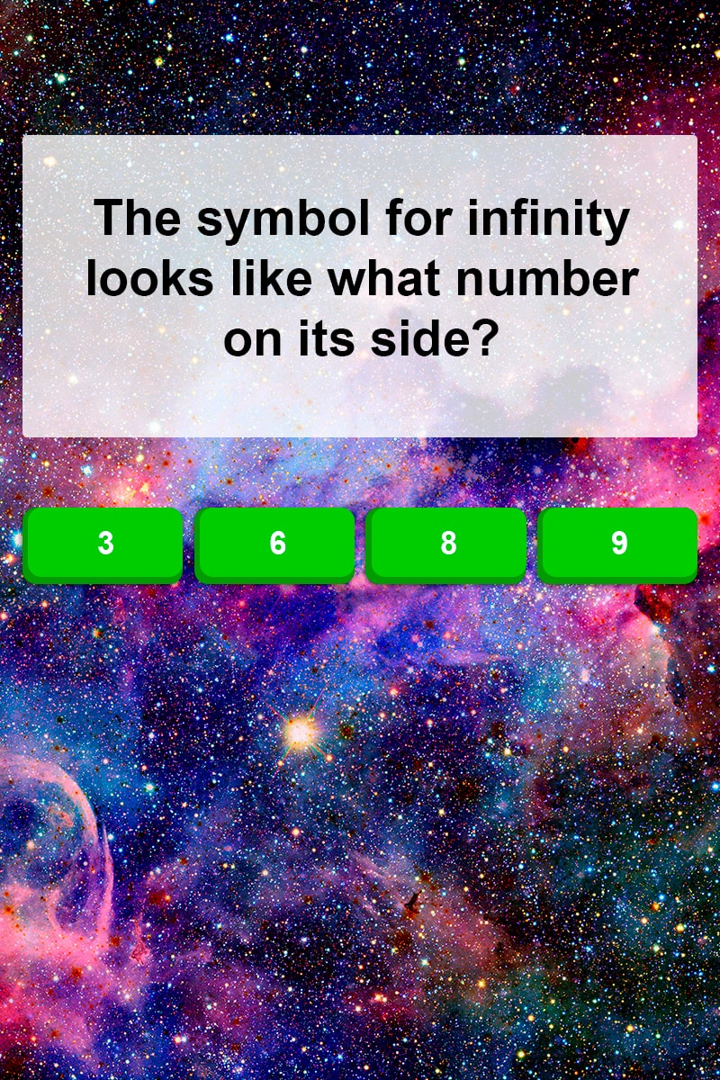 The Symbol For Infinity Looks Like Trivia Answers QuizzClub