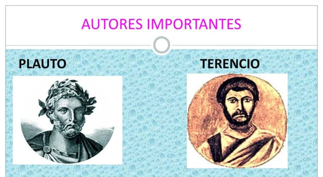 Cultura Pregunta Trivia: ¿De qué género teatral fue Plauto uno de sus principales exponentes?