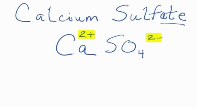 Wetenschap Trivia Vraag: Wat wordt calciumsulfaat gewoonlijk genoemd?