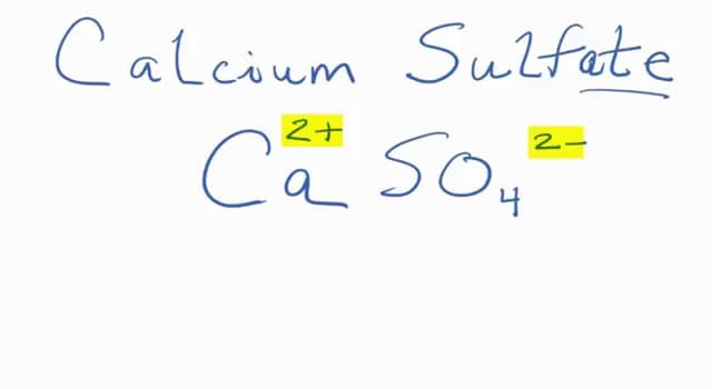 Science Question: Comment est communément appelé le sulphate de calcium ?
