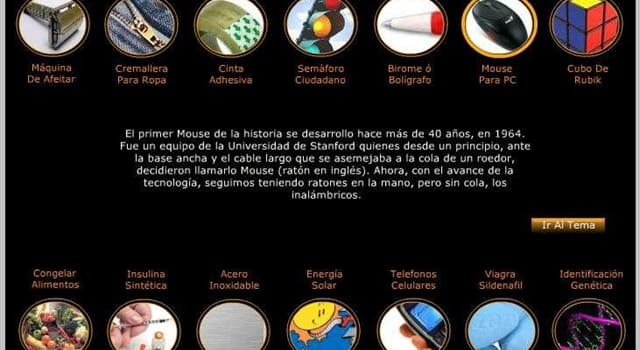 Cultura Pregunta Trivia: ¿Cuál de los siguientes inventos se produjo en el siglo XIX?