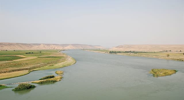 Geography Trivia Question: How many countries does the Euphrates river flow through?