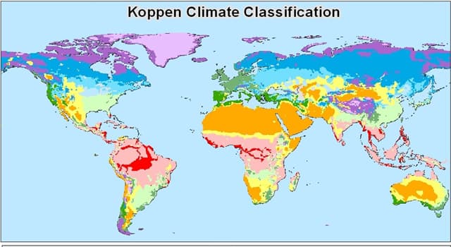 Aardrijkskunde Trivia Vraag: In welk land komen negen van de elf klimaatzones voor?