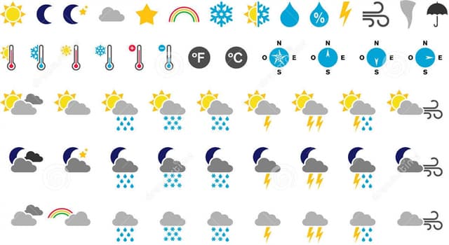 Scienza Domande: Nelle previsioni meteo quale simbolo rappresenta una "corrente fredda"?
