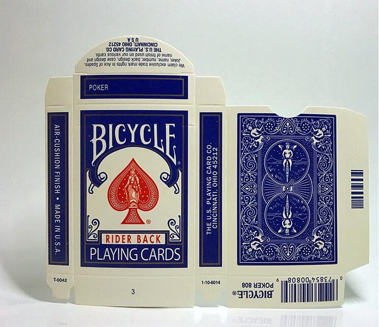 Society Trivia Question: What does the 808 on the Joker and Ace of Spades of a Bicycle deck of cards mean?