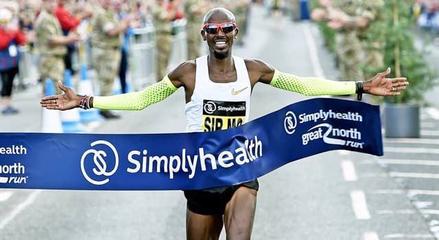 Sport Trivia Question: As of 2018, how many times has Mo Farrah won the Great North Run, held in the North East of England?