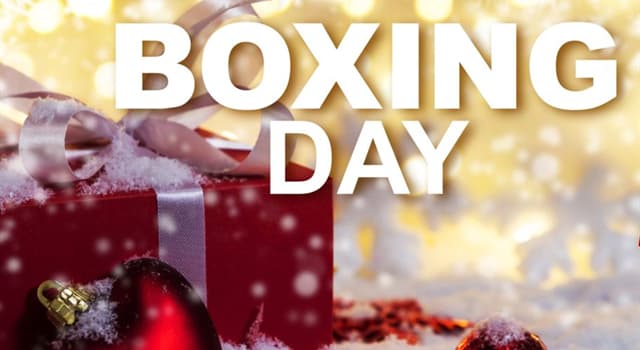 Culture Trivia Question: In which country did Boxing Day originate?
