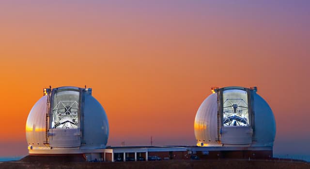 Science Question: Les plus grands télescopes jumeaux sont situés au sommet de quel volcan ?